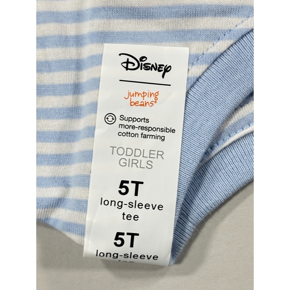 Jumping Beans Girls Disney Mickey Paris & Besties Bear Tee 2PK 5T Blue Cream‎ - Picture 6 of 10